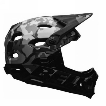 Super dh sphr helm schwarz / camo 58 / 62cm grösse l - 1