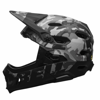 Casco super dh nero/camo integrale taglia 58/62cm - 2 - Caschi - 0768686281747