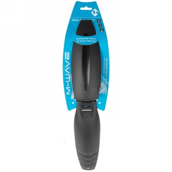 Parafango Vr m-wave 'mud max qr.f', 26-29', plastica, nero, con supporto a clip con attacco a cono nel tubo sterzo, - 4 - Parafa