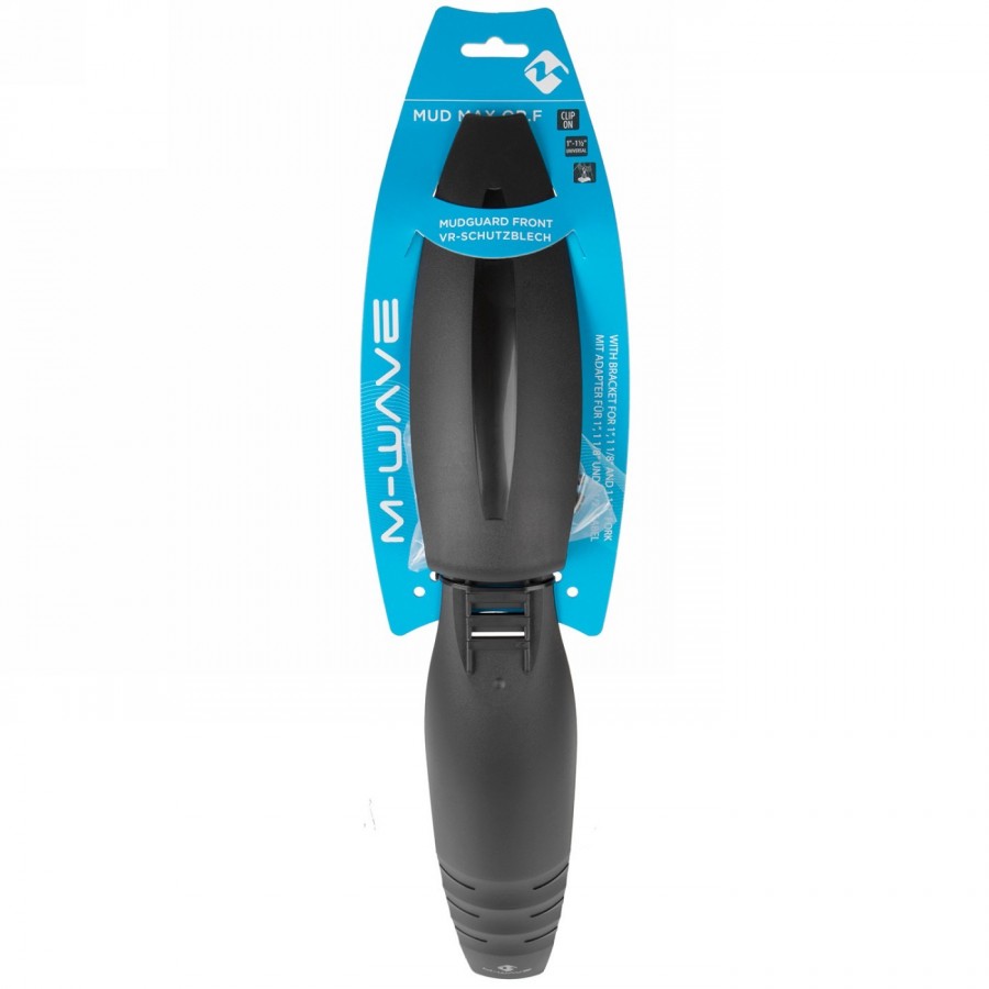 garde-boue Vr m-wave 'mud max qr.f', 26-29', en plastique, noir, avec support clip-on avec fixation conique dans le tube de four