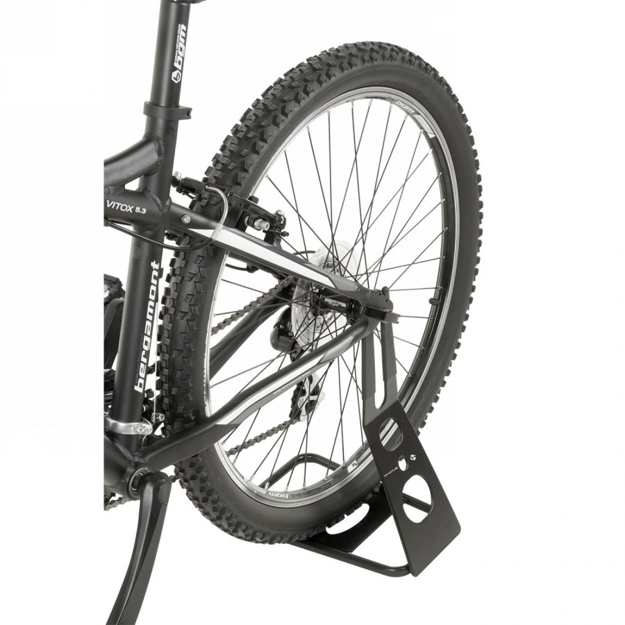 Porte-vélo d'exposition pour vélo, pour axe hr, pour roues de 12'-29', acier, noir - 2