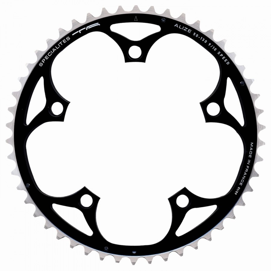 Single chainring 10/11s x 39 teeth - bcd 130mm black for cranksets - 1