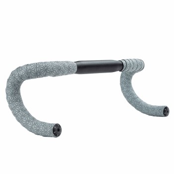 Classic handlebar tape in super sticky kush gun metal + black plug - 1