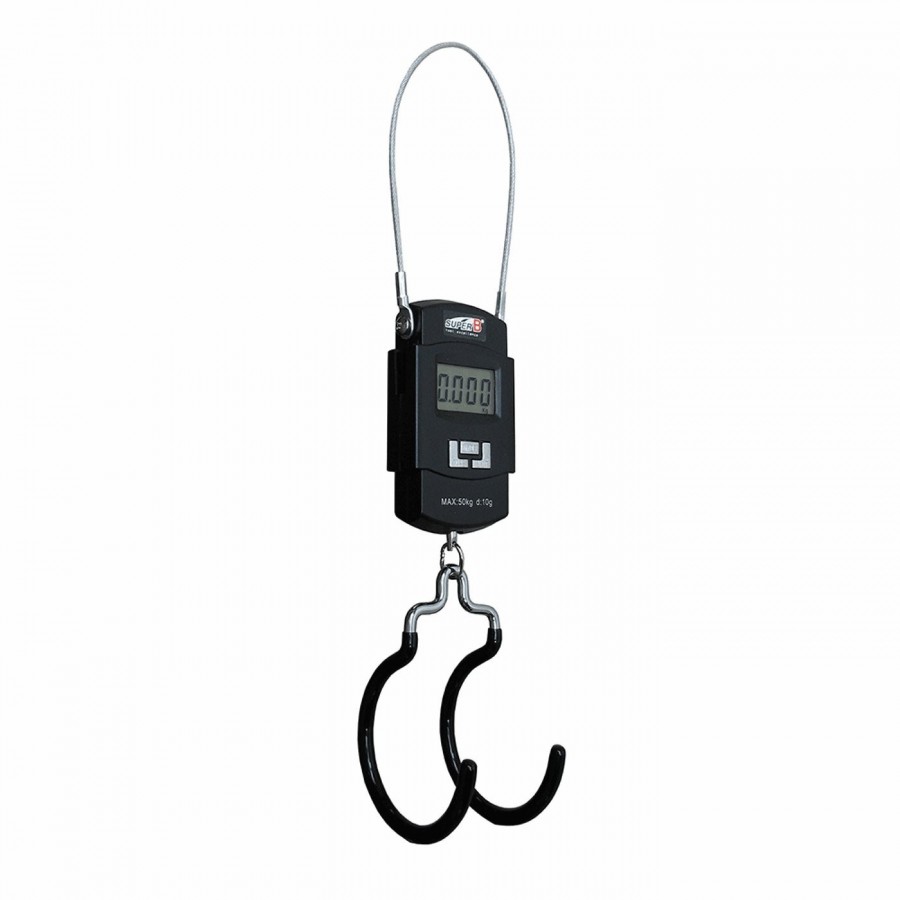 Professional digital bike scale with hooks from 20g to 50kg black - 1