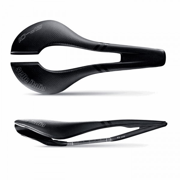 Selle sp01 142x288mm (l3) superflow noir - poids : 208gr - 1