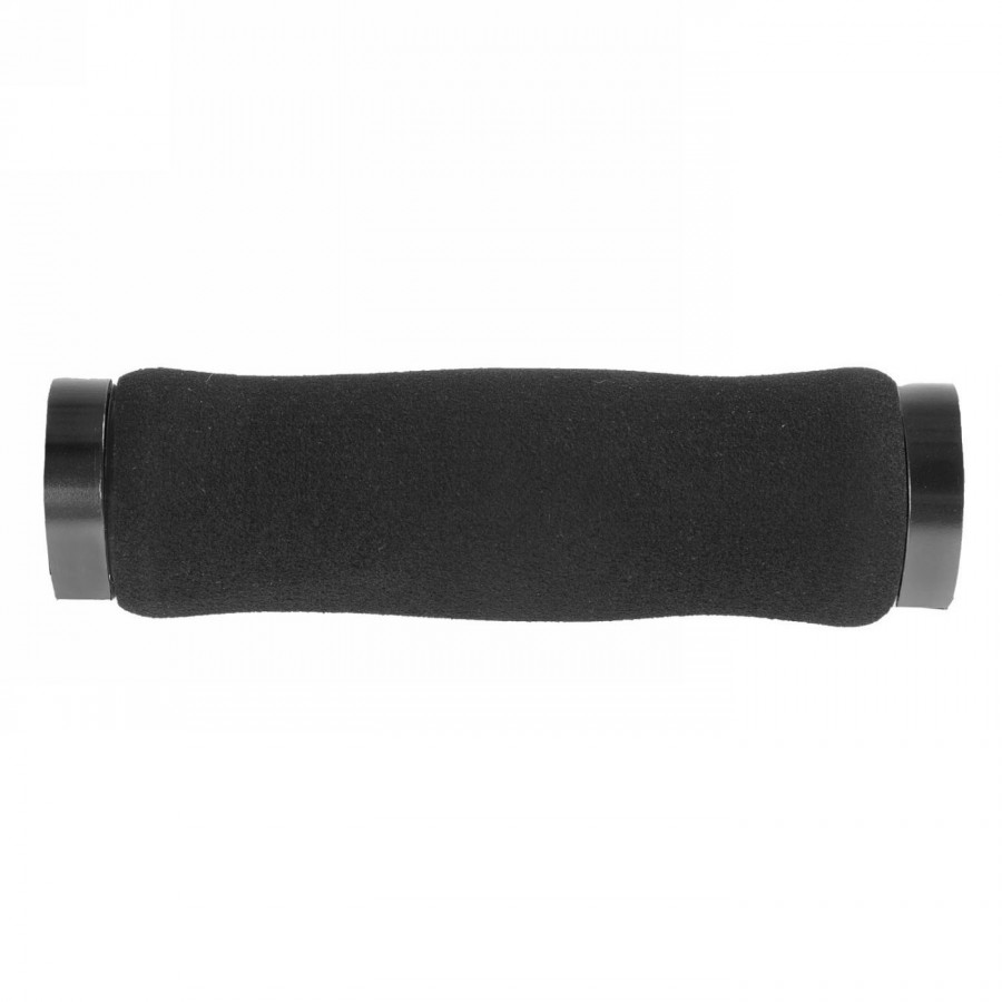 Pair of foam screw grips, with screw fixing, 132 mm, only 76 g/pair, black, in pair on M-wave 084156 headboard. - 1