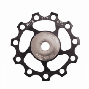 11t derailleur pulley in 7075 aluminum on silver bearing - 1