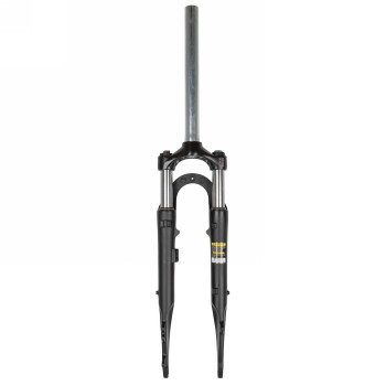 suspension fork 'zoom 141', with lock-out, adjustable preload, 28', 1.1/8', 280 mm, ahead-type, for disc and v-brake, matt finis