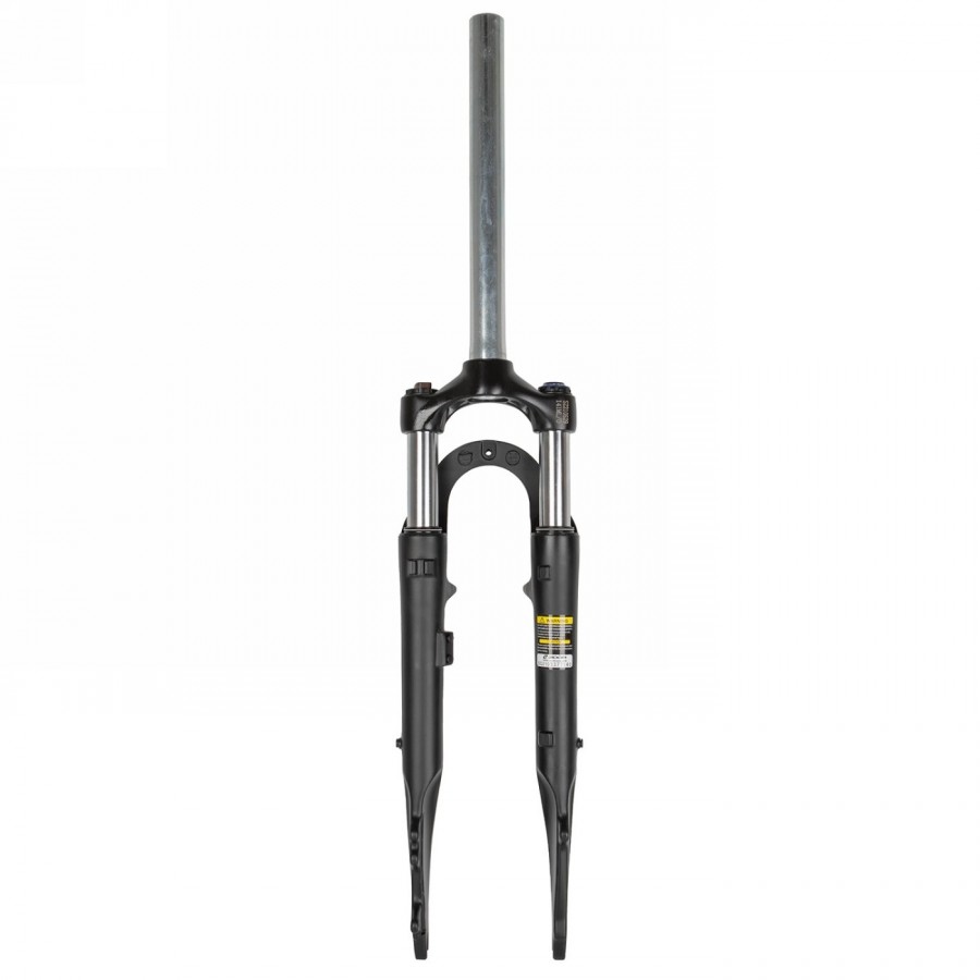 suspension fork 'zoom 141', with lock-out, adjustable preload, 28', 1.1/8', 280 mm, ahead-type, for disc and v-brake, matt finis