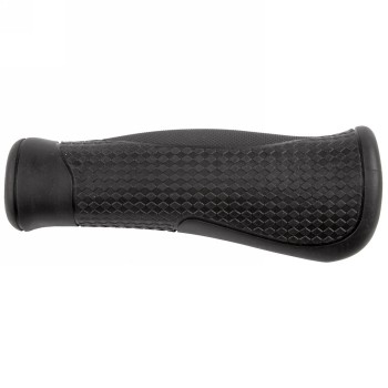 Pair of cloud base 2 grips, 130 mm, material: tpr, black, anatomical shape, each pair in pe-bag, mv - 1