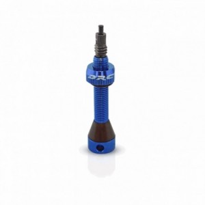 Schlauchloses ventil 40mm blau - 1