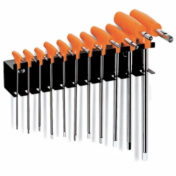 Hexagonal wrenches kit with handle 11pcs from 2 to 10mm - 1