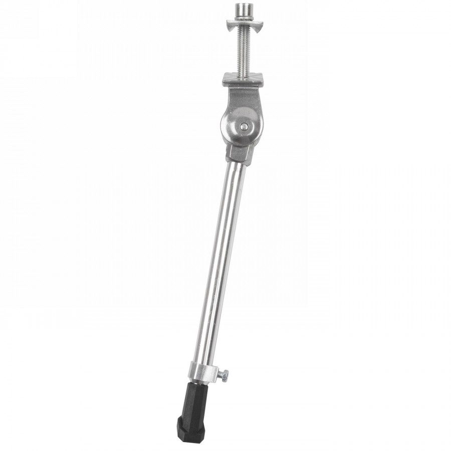 Aluminum kickstand, with plate, for the center, adjustable from 20-29', silver - 1