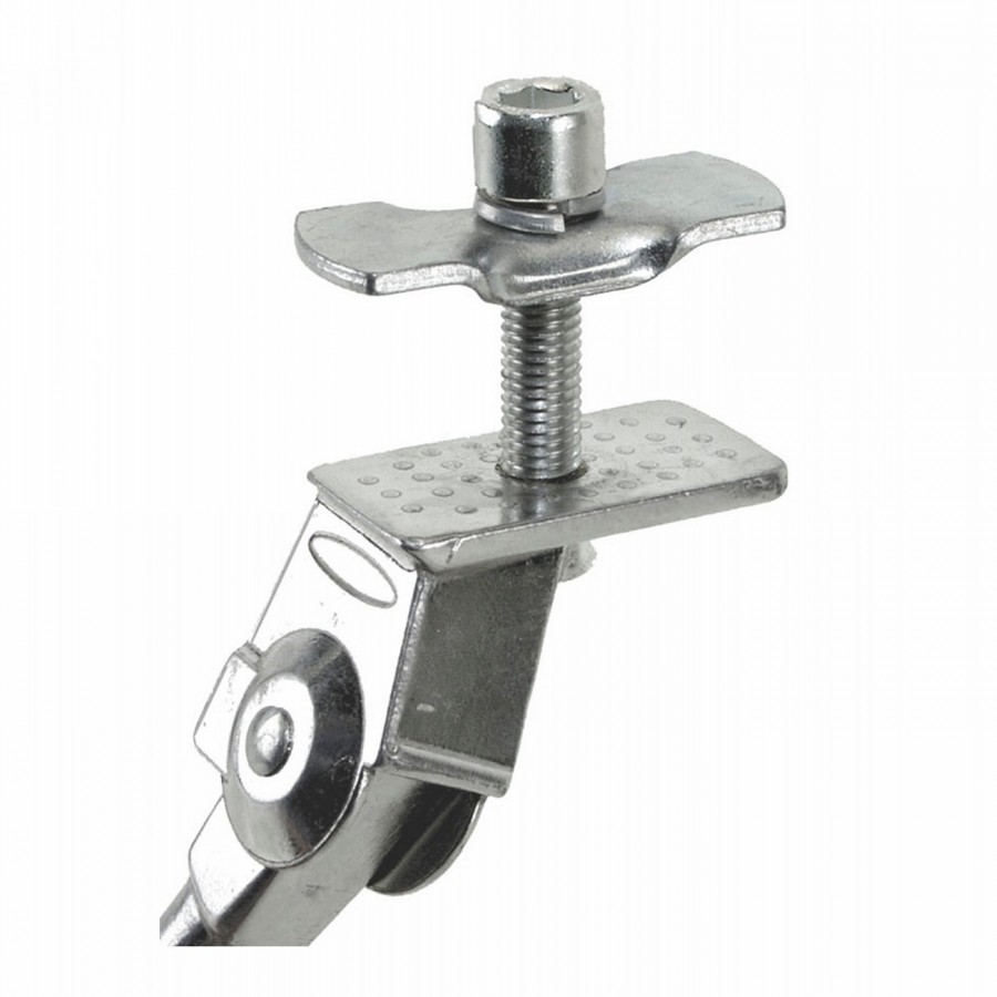 Aluminum kickstand, with plate, for the center, adjustable from 20-29', silver - 2