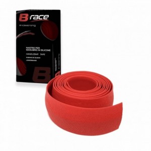 B-race red silicone handlebar tape - 1