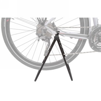 Exhibition bike rack for 12-29', can be attached to the through axle and chainstay, steel, black, includes carry bag. - 3