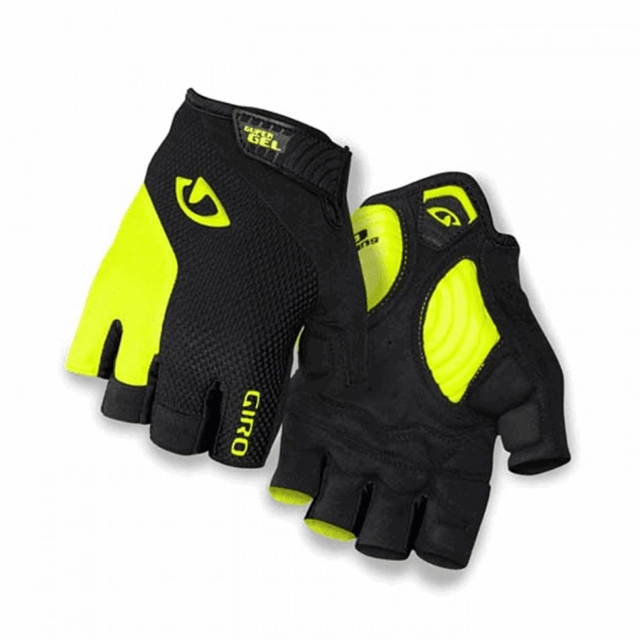 Kurze handschuhe strade dure sg schwarz/gelb fluo größe xl - 1