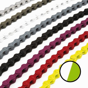 Fixed chain 1v x 112 bicolor white/green links - 1