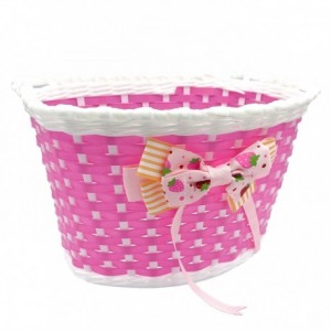 Pink plastic girl basket - 1