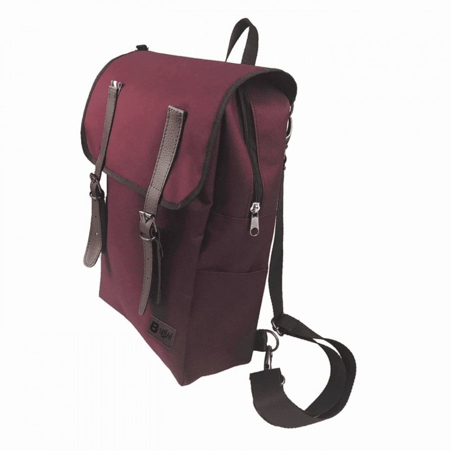 Burgundy ekletic b-urban backpack with luggage rack - 1