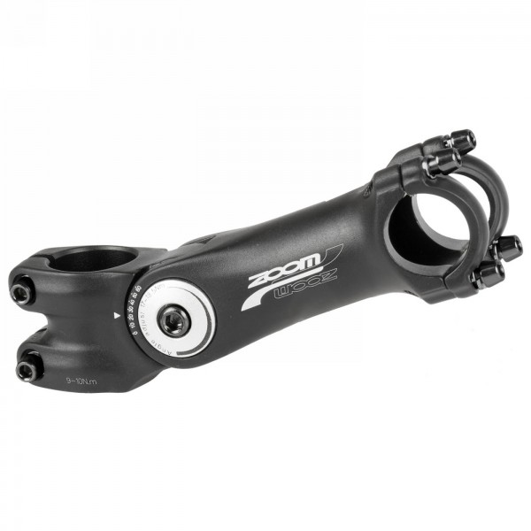 Ahead stem zoom, adjustable, aluminium, black with black clamp, 1.1/8'(28.6mm), 41/125 mm, 31.8 mm, mv - 1