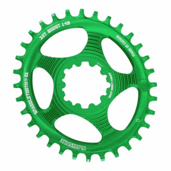 Piñón de montaje directo snaggletooth oval 30 sram boost color verde - 1