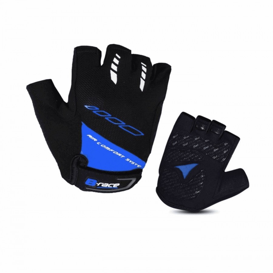 Handschuhe b-race bump gel schwarz / blau grösse 2 grösse m - 1