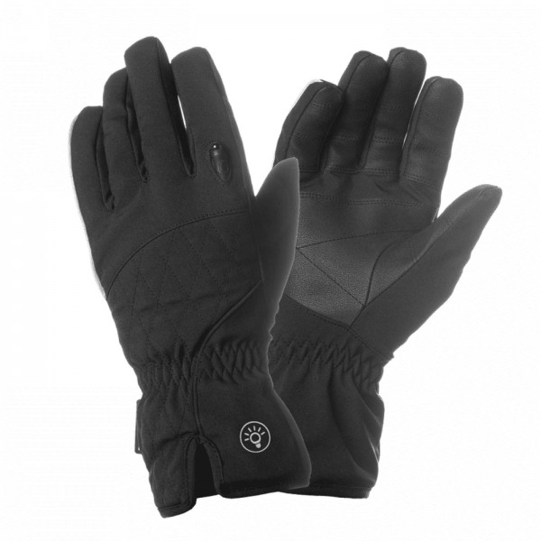 Gants tucano lux lady noir taille l avec longue led - 1