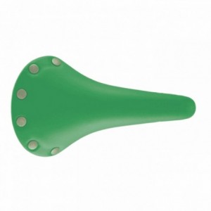 Selle velo vintage avec boutons verts - 1