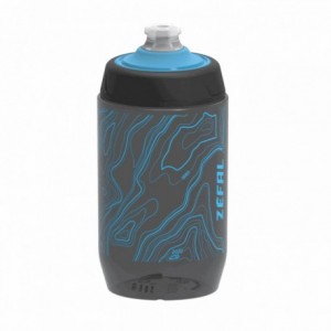 Botella de agua zefal sense pro 500 ml ahumado negro/azul - 1