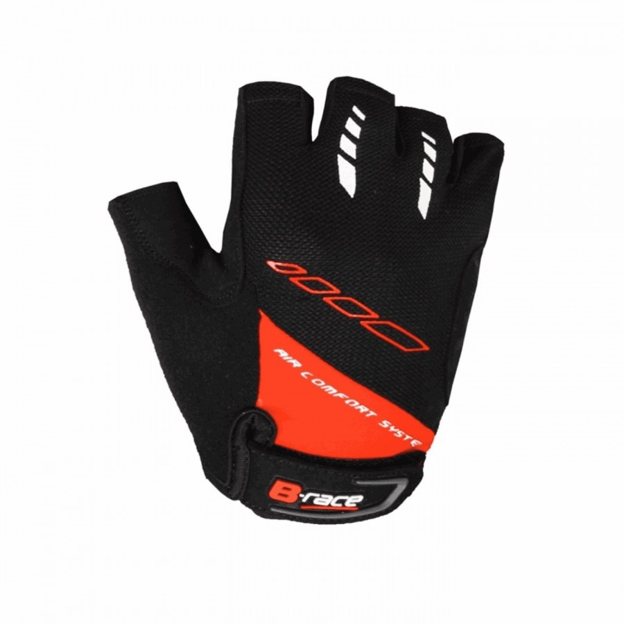 Handschuhe b-race bump gel schwarz / rot mis. 1 grösse s - 1