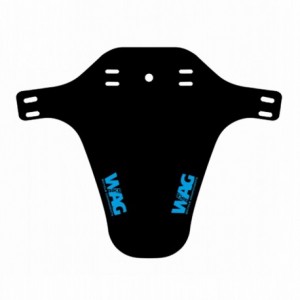 Guardabarros delantero para horquilla negro con logotipo azul - 1