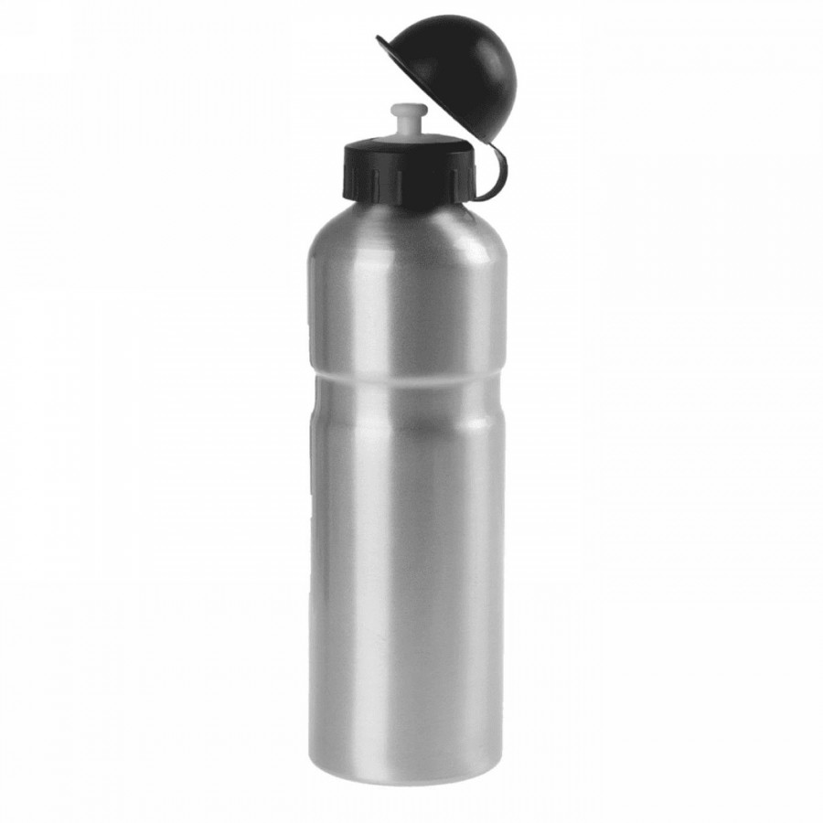 Aluminum bottle with cap 750 ml silver - 1