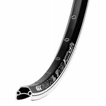 Alloy rim 'dragon l-719', 28', 36 holes, black, av, with single eyelets, with gbs - 1