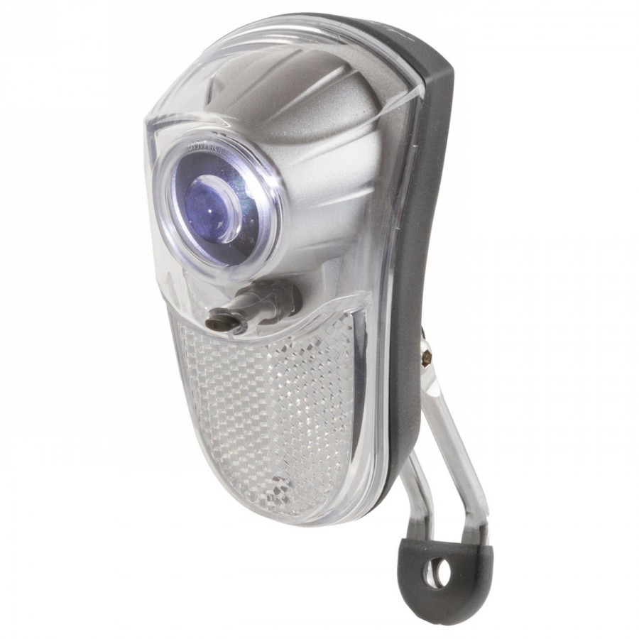 Headlamp, smart, 1 white led, with reflector, with on and off switch, with batteries, on card - 1