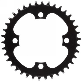 E-bike chainring - narrow wide, steel, bolt circle 104mm, 38 teeth, for 1/2' x 3/32' and 11/128', black, mv - 1