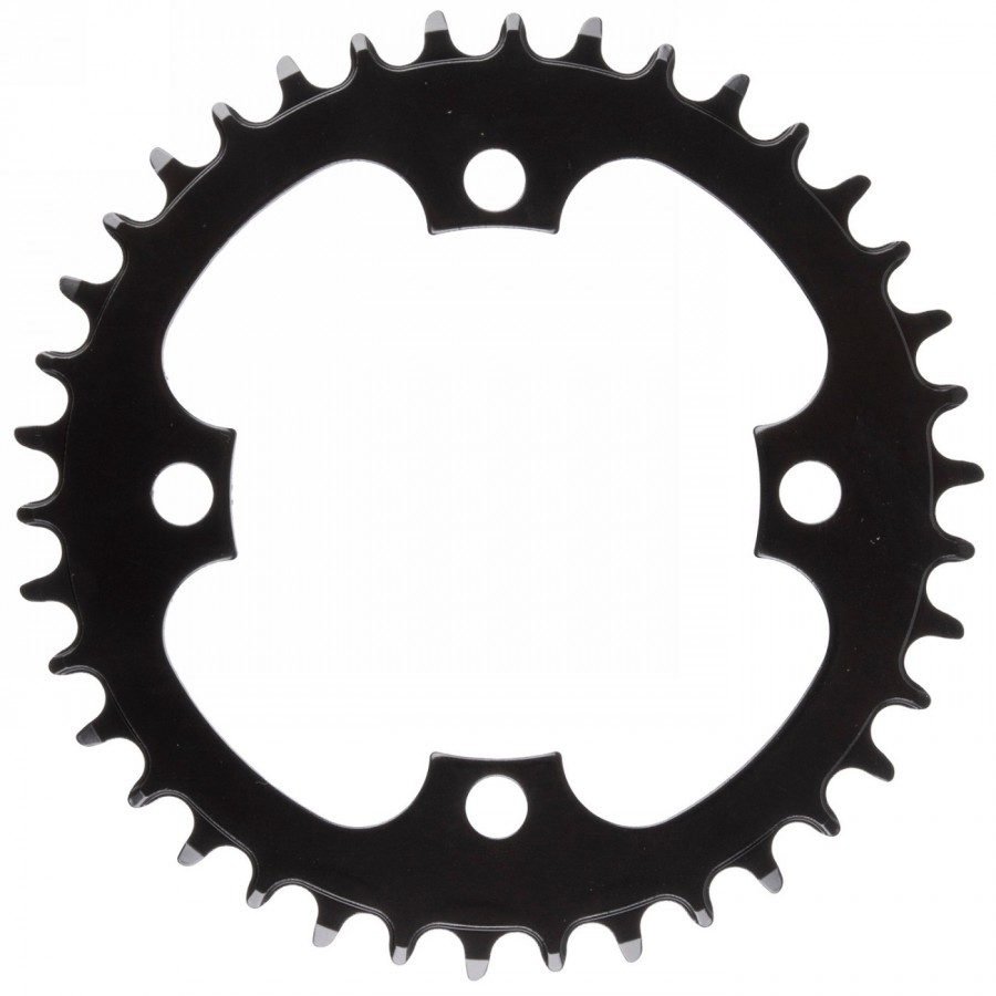 E-bike chainring - narrow wide, steel, bolt circle 104mm, 38 teeth, for 1/2' x 3/32' and 11/128', black, mv - 1