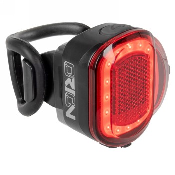 Luz trasera usb orion, 50-10 lúmenes, con reflector integrado, 5 funciones: 2 x fija / 3 x intermitente, memoria de modos, con -