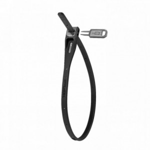 Black cable lock with key 400mm - 1