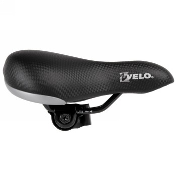 Saddle velo, for children/youth (12' + 16' wheels), 206 x 153 mm, with clamp, black, on card - 2