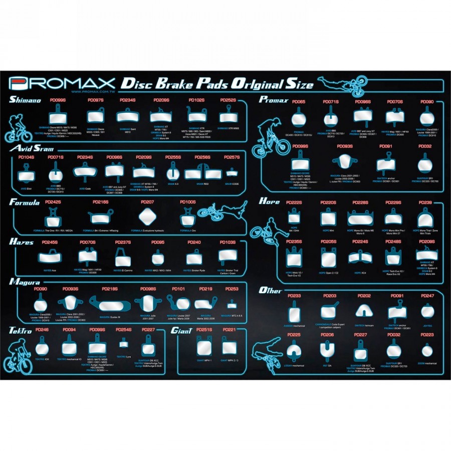 Promax poster 'brake pads' overview, full size - 1