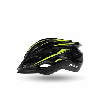 Black/lime granith in-mold helmet size 54/58cm - 1