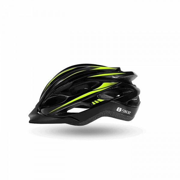 Casco granith in-mold negro/lima talla 54/58cm - 1