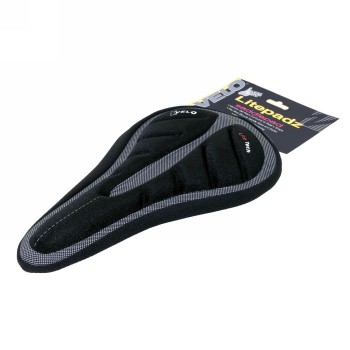 Saddle cover 'velo litetech', 270 x 165 mm, black, on eurohole card - 2