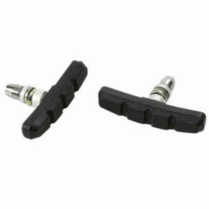 Mtb brake pads 70mm black with center nut (oem 10 pairs) - 1