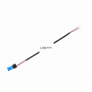 Câble d'alimentation électrique pour applications tierces, 1 400 mm, connecteur nanomqs 4 pôles pour le raccordement au raccorde