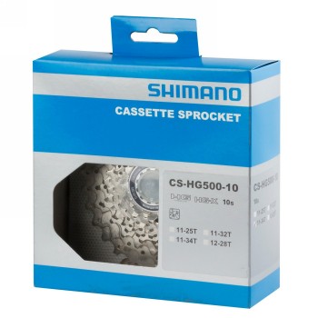 Cassetten-zahnkranz, shimano cs-hg500-10, 10-spd, 11-13-15-17-19-21-23-26-30-34, ind.pack - 2