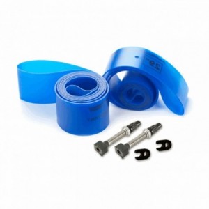Kit cinta tubeless + valvula stroke 18mm x 1mm (pareja) - 1