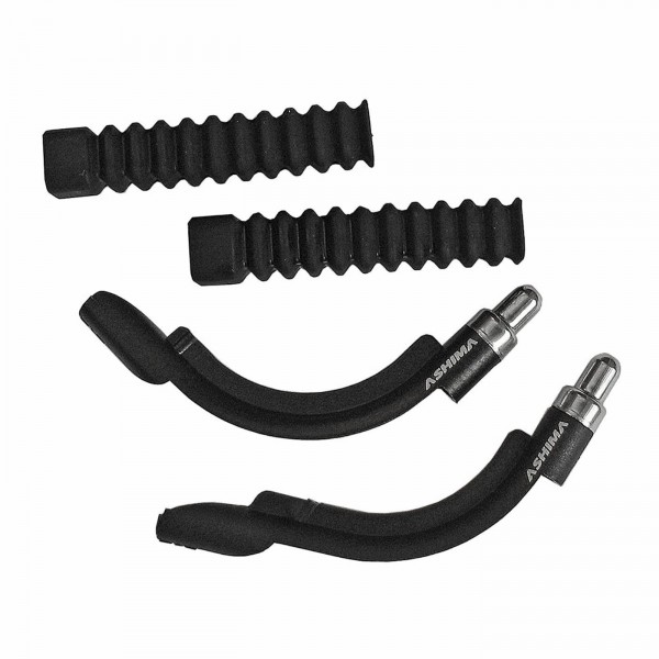 Kit de durites de frein v-brake en nylon noir - blister 2 pièces - 1