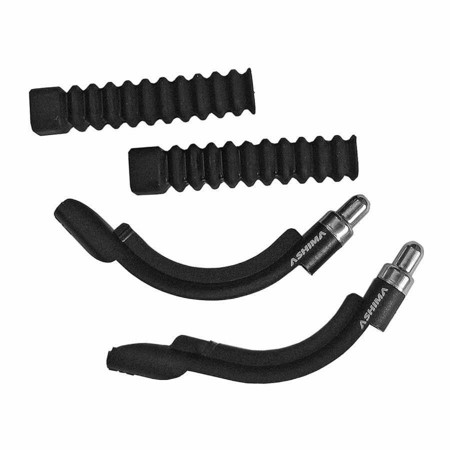 Black nylon v-brake brake hose kit - blister 2 pieces - 1